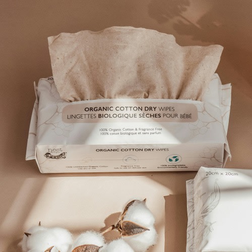 Soft and Biodegradable Cotton Dry Baby Wipes | Nest Designs | Nest Designs
