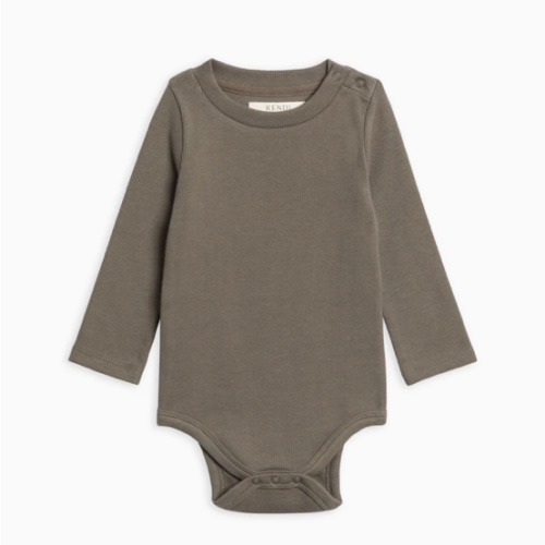 Sammy Ribbed Snap Shoulder Long Sleeve Bodysuit