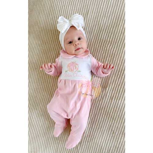 Personalized Embroidered Thanksgiving Outfit: Baby Girl Fall Set