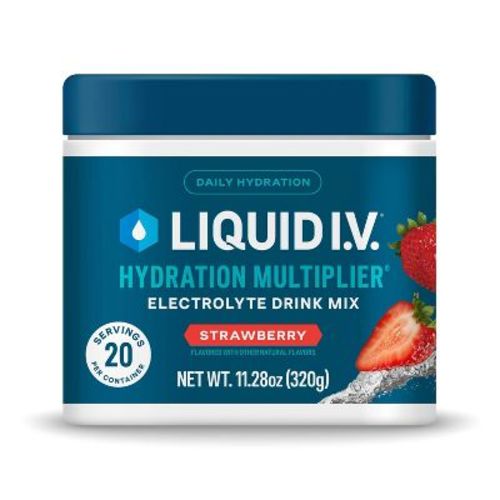 Liquid I.V. Strawberry Hydration Multiplier Multi-Serve Tub Sports Drink - 20 Servings/11.29oz