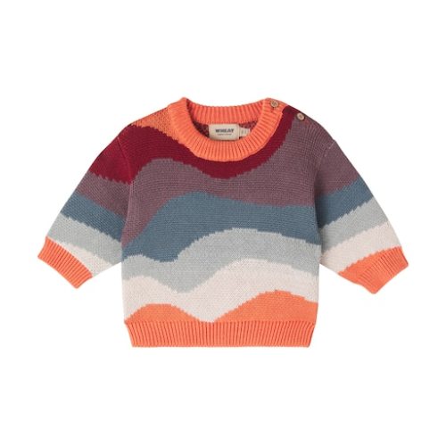 Baby Knud cotton jacquard sweater