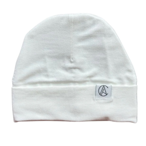 Satin Lined Jersey Beanie-White – Aarin & Co.