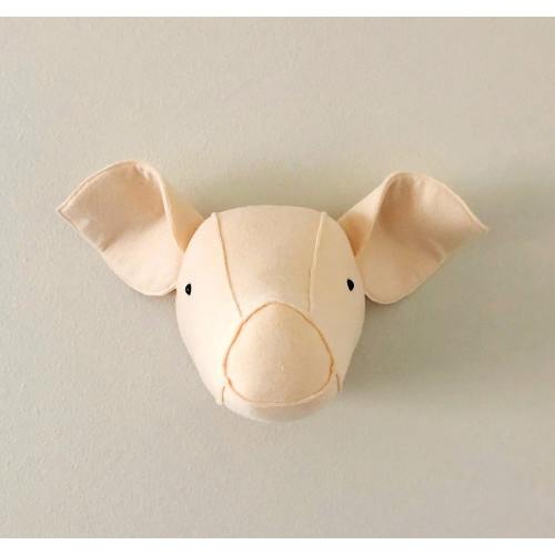 Pig head decor, pig head decor, pig nursery, pig nursery decor, pig wall, pig wall decor, animal decor