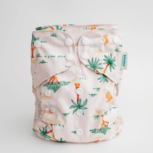 Animals and Insects: Essentials Pocket Cloth Diaper with Athletic Wicking Jersey, Grows with your Baby