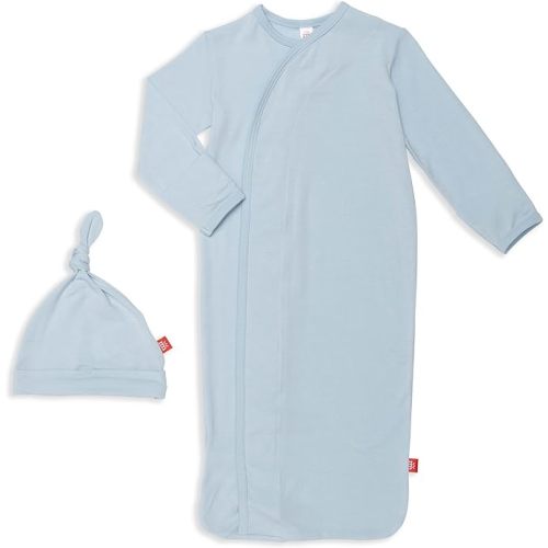 Magnetic Me Modal Newborn Sleeper Gown & Hat Set | Silky Soft Modal Fabric Sleep Sack