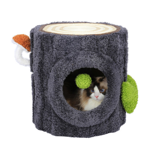 Tucker Murphy Pet™ Frodi 15.94'' H Cute Cat Condo Cat Bed Cat Tree & Reviews | Wayfair