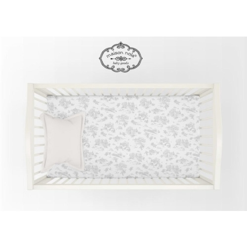 Storyland Toile Crib Fit Sheet | Maison Nola