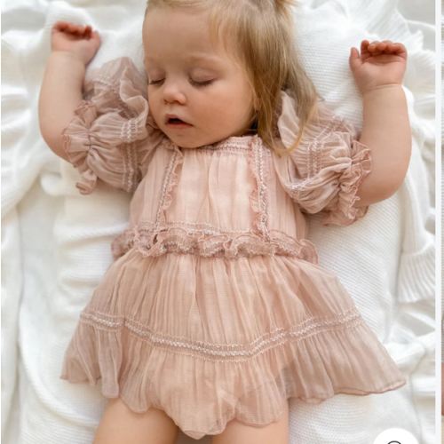 Love n Joy Baby Boho Romper Dress - Dusty Pink – Before & Ever