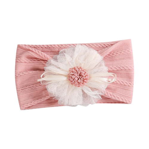 ZACPNCV Baby Headband Newborn Infant Toddler Nylon Hairbands Cute Soft Beanie Headwrap Hair Accessories Hot Pink Free Size