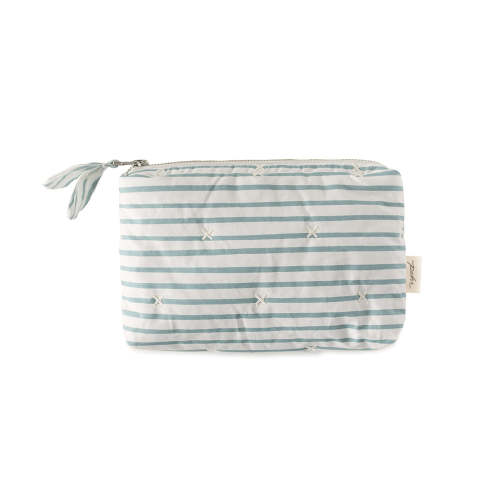 On The Go Mini Pouch - Stripes Away Deep Sea