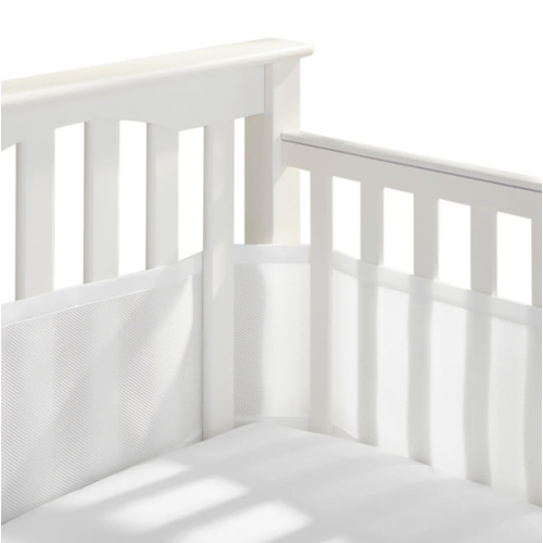 HALO Breathable Mesh Crib Liner for Mini Crib in White
