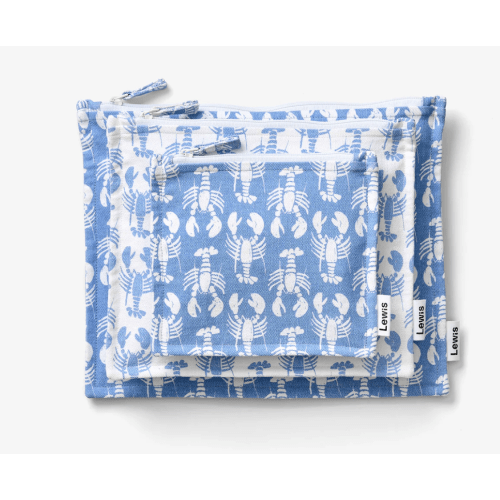 Lewis Zip Pouch Set - Lobster | Pacific