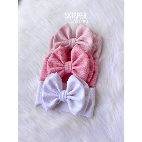 PICK 3 BUNDLE • Choose Three Bows, Signature Bow Headwraps, Stretchy and Soft, Permanently Sewn Secure and Pull-Proof Headband Design