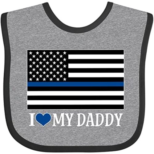 inktastic Police Officer Daddy Law Enforcement Baby Bib