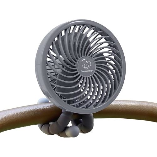 Dreambaby Smart Grip Deluxe Fan, Octopus Wrap Around Legs, Adjustable, Battery Operated