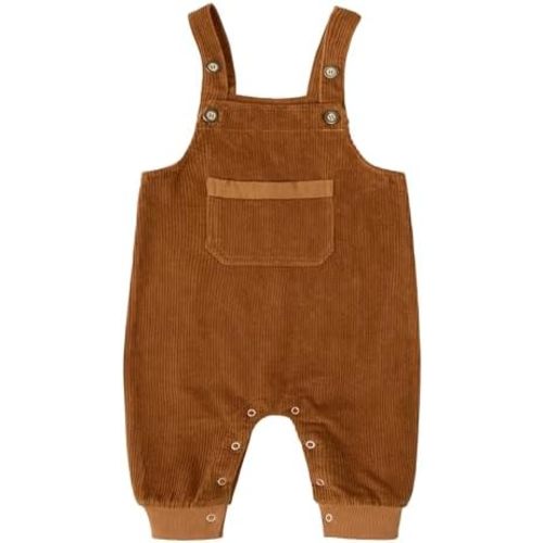 Volunboy Baby Boys Corduroy Overalls Kids Bib Pants Suspender Trousers Toddler Strap Jumpsuit Bottom Outfit
