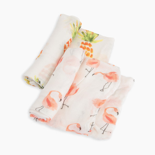 Little Unicorn Deluxe Bamboo Swaddle (2 Pack) - Pink Ladies