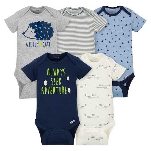 Baby Boys' Hedgehog Onesies® Bodysuits 5-pack | Gerber Childrenswear