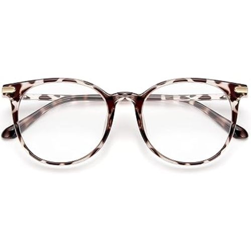 Gaoye Blue Light Blocking Glasses, Retro Round Eyewear Frame Anti Eyestrain Computer Glasses for Women Men (*Leopard)