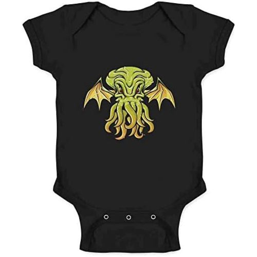 Pop Threads Cthulhu Monster Lovecraft Halloween Horror Infant Baby Boy Girl Bodysuit