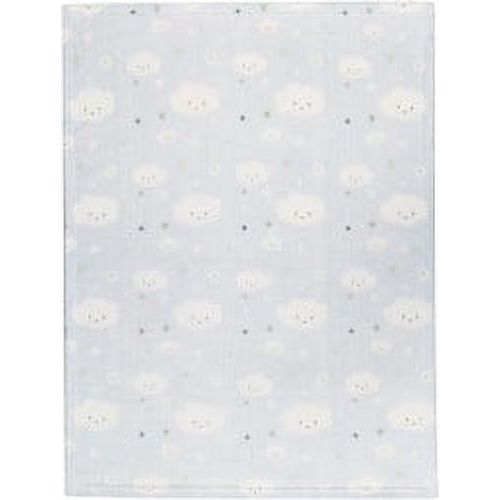 Baby Blanket Blue Clouds and Stars, 30"x 40"