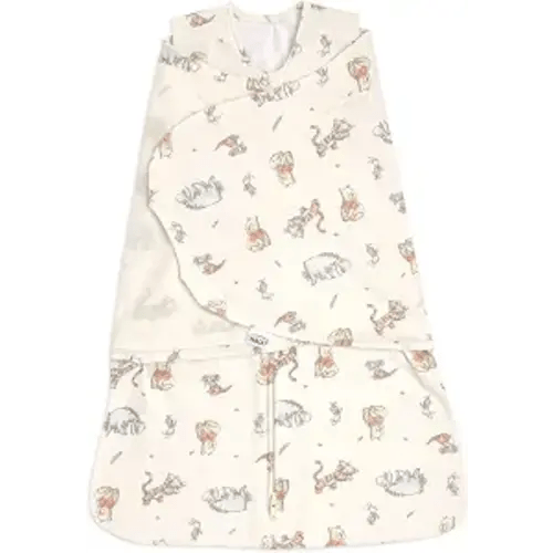 HALO Disney Baby 100% Cotton Sleepsack Swaddle, 3-Way Adjustable Wearable Blanket, TOG 1.5, Winnie Frolic, Small, 3-6 Months