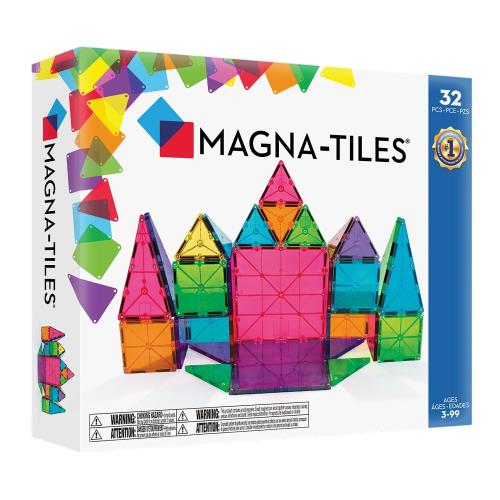 Magna Tiles Clear Colors 32 Piece Set