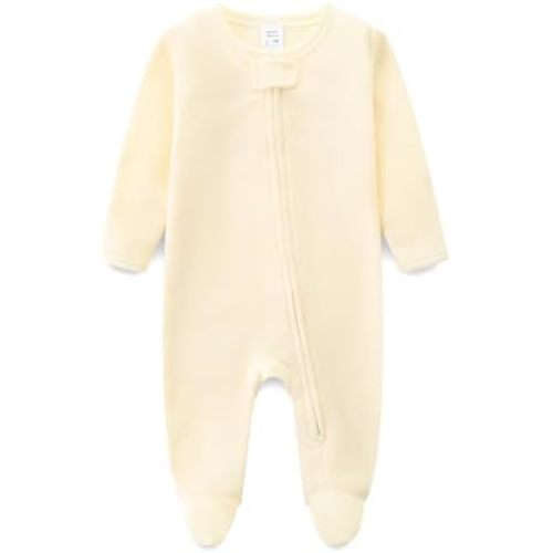Baby Boy Girl Outfit First Christmas Footed Onesie Newborn Long Sleeve Romper Jumpsuit for Fall Winter Clothes