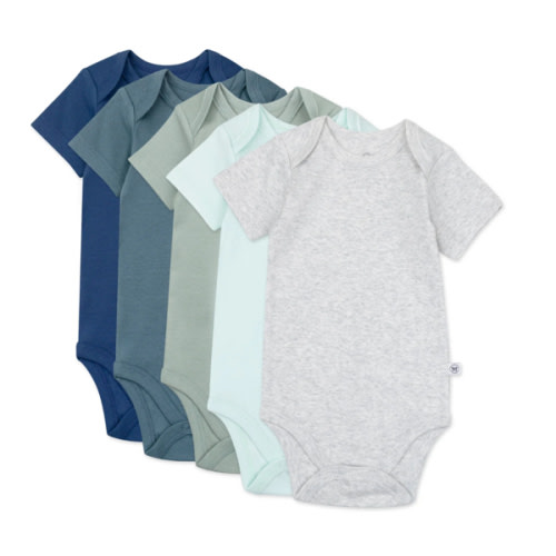 5-Pack Organic Cotton Short Sleeve Bodysuits | Honest Baby Clothing