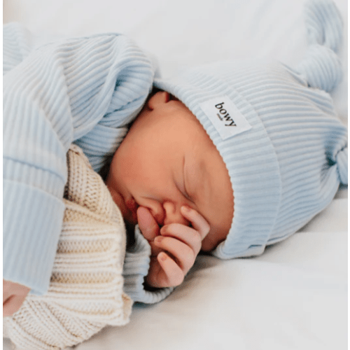 Double Knot Beanie - Powder Blue