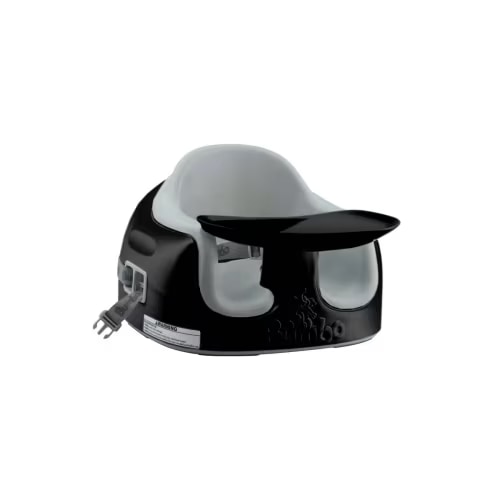 Bumbo Baby Infant Toddler Soft Foam Multi Seat with Removable Tray and Safety Buckle Straps for Kids' 6-36m - Black