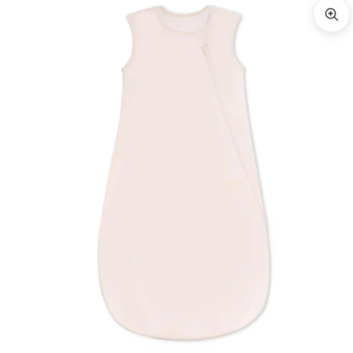 All Season Sleeveless Sleep Sack 1.0 TOG - Organic Cotton & Camel Wool - Primrose Pink