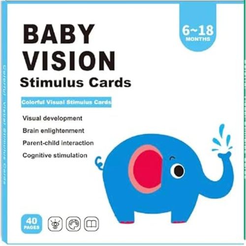 Baby and Toddler Flash Cards for Visual Stimulation and Learning (6-18 Months)