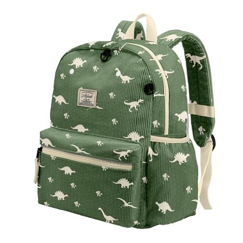 Corduroy Toddler Backpack for Boys 2-5: Kids Preschool Backpacks for Girls -13.5" H Fit Folder