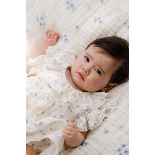 Organic Cotton Muslin Frannie Playsuit-Molly Blue – Jamie Kay USA