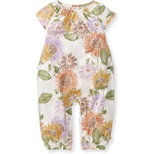 Burt's Bees Baby baby-girls Jumpsuit, 100% Organic Cotton One-piece Sleeveless Outfit Coverall