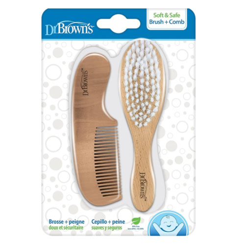 Dr. Brown's Soft and Safe Baby Brush + Comb