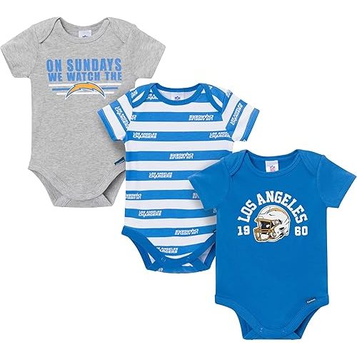 Gerber NFL baby-boys Nfl 3-pack Onesie Bodysuit