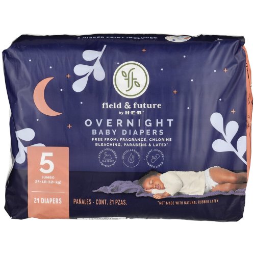 Field & Future by H-E-B Baby Overnight Diapers - Size 5