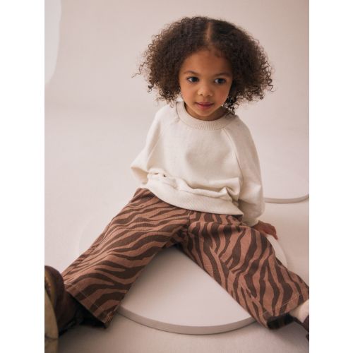 Zebra Print Wide Leg Jeans (3mths-7yrs)