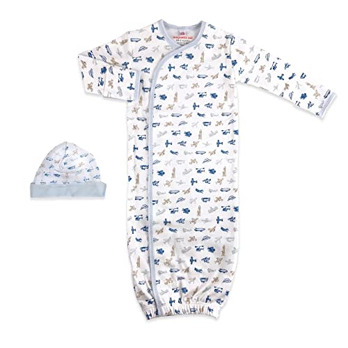 Magnetic Me Organic Cotton Newborn Sleeper Gown & Hat Set | Super Soft Organic Cotton Fabric Sleep Sack