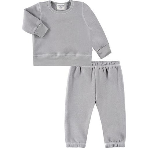 Fleece Lounge Sweatshirt & Joggers Set, 3-6M