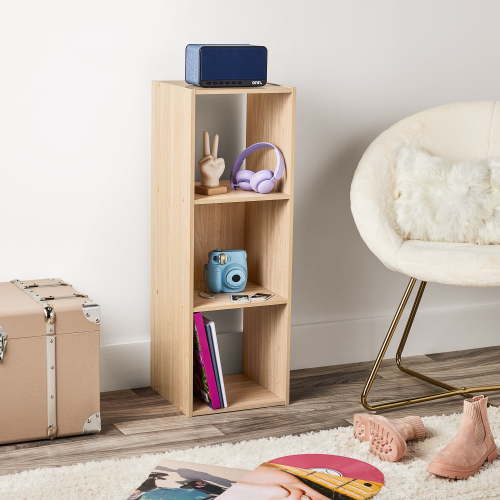 Mainstays 3 Cube Storage Organizer, Spring Pine