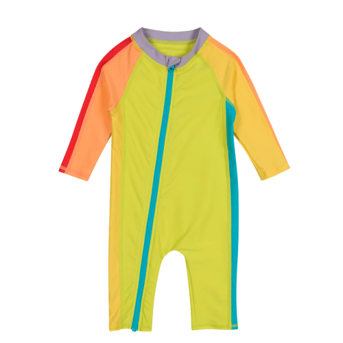 Sunsuit - Long Sleeve Romper Swimsuit | "Color Pop", Size: 6-12 month