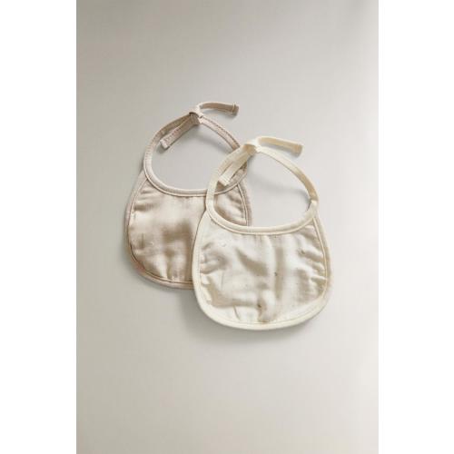 BABY BIB WITH MOONS (SET OF 2)