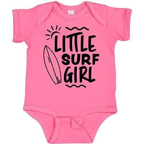 inktastic Little Surf Girl with Surfboard Baby Bodysuit