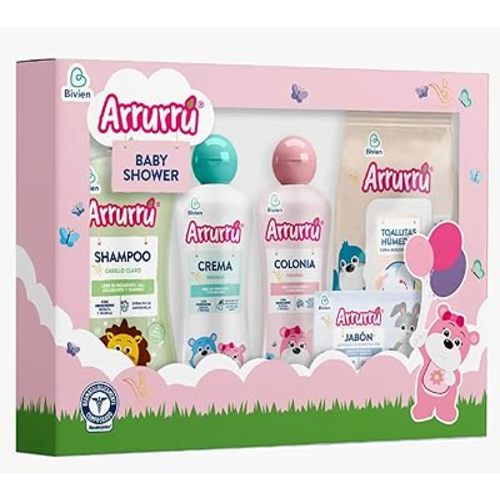 Arrurru Set Baby Shower Rosado