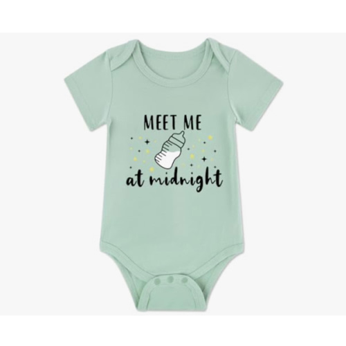 Funnycokid Baby Boys Girls Bodysuit Funny Newborn Romper Short Sleeve Infant Neutral Outfits 0-12 Months