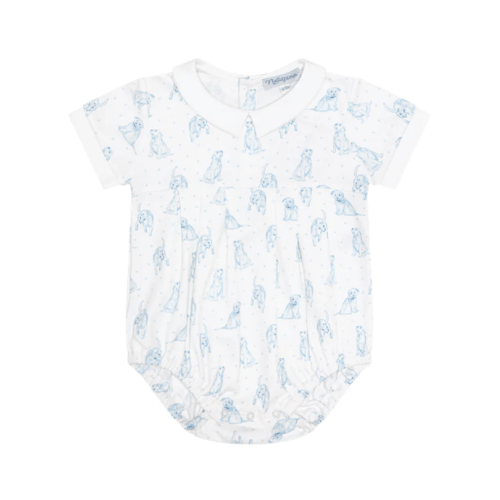 Blue Puppy Love Print Bubble