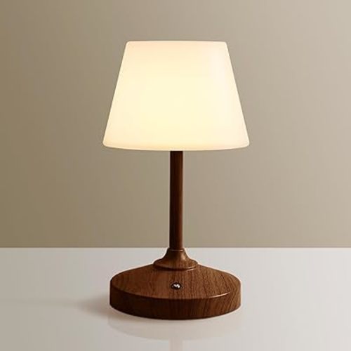 Table Lamp Cordless Battery Operated Lamp Waterproof,Desk Bedside Table Lamps for Bedroom, Outdoor Cordless Rechargeable Touch Lamps for Night Stands, 5000mAh LED Night Light for Living Room